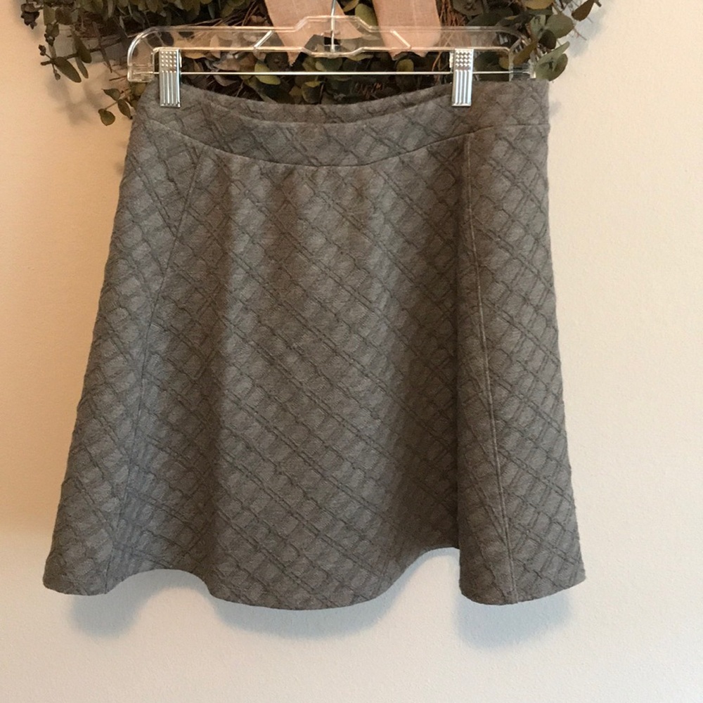 Grey Quilted Skirt